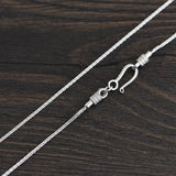925 Sterling Silver Horsewhip Chain Necklace Punk Jewelry