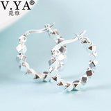 925 Silver Movable Bead Earrings Thai Silver Engagement Vintage Jewelry