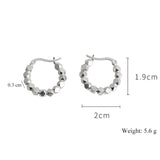 925 Silver Movable Bead Earrings Thai Silver Engagement Vintage Jewelry