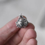 925 Silver Hollow Gawu Box Pendant Women's Thai Anemone Sachet Jewelry