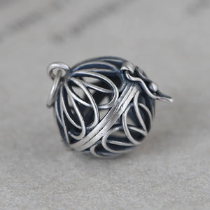 925 Sterling Silver Sachet Pendant Ruyi Necklace Women's Jewelry