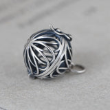 925 Sterling Silver Sachet Pendant Ruyi Necklace Women's Jewelry
