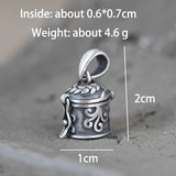 925 Silver Vintage Thai Silver Necklace Pendant Female Gawu Box Pendant
