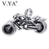 Engraved Punk Boys Motorcycle Necklace Ashes Memorial Pendant Women