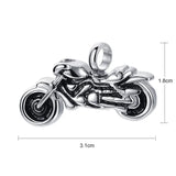 Engraved Punk Boys Motorcycle Necklace Ashes Memorial Pendant Women
