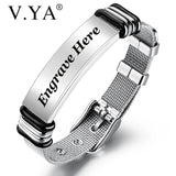 Personalized Stainless Steel Men's Bracelet