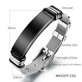 Personalized Stainless Steel Men's Bracelet