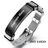 Personalized Stainless Steel Men's Bracelet