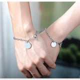 Personalized Couple Name Bracelets Engraved Stainless Steel