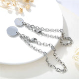 Personalized Couple Name Bracelets Engraved Stainless Steel