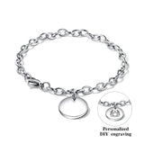 Personalized Couple Name Bracelets Engraved Stainless Steel
