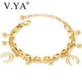 Stainless Steel Moon Bracelet Jewelry Accessories Couple Gift