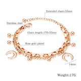 Stainless Steel Moon Bracelet Jewelry Accessories Couple Gift