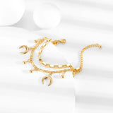 Stainless Steel Moon Bracelet Jewelry Accessories Couple Gift