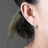 Vintage Butterfly Earrings Thai Silver Stylish Jewelry Gift