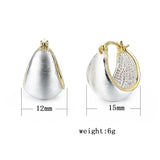 925 Silver Earring Hoop Fine Vintage Women Jewelry