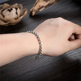 925 Silver Men's Bracelet 5mm Charm Bangles Fine Jewelry