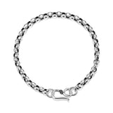 925 Silver Men's Bracelet 5mm Charm Bangles Fine Jewelry