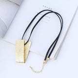 V-shaped Necklace Couple Pendant European American Hip-hop Jewelry