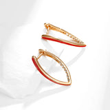 V-shaped Jewelry Summer Hot Selling Earrings for Women 18K