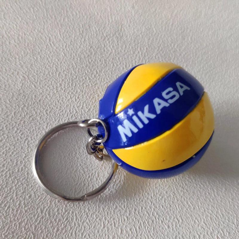 Mini PVC Volleyball Keychain Sport Key Chain Gift Car Ball Key Holder