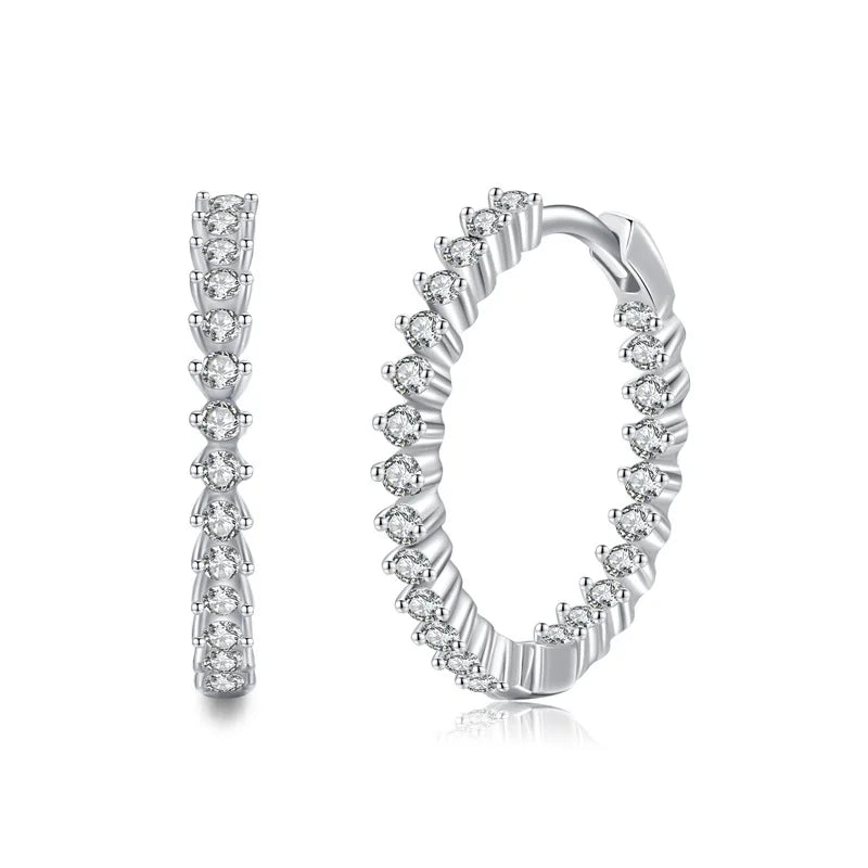 Crystal Zirconia Hiphop Party Earrings for Women/Men