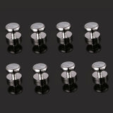 8PCS Tuxedo Collar Stud Sleeve Button Natural Mother Pearl Shirt Studs