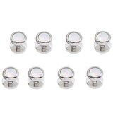 8PCS Tuxedo Collar Stud Sleeve Button Natural Mother Pearl Shirt Studs