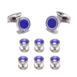 Tuxedo Collar Stud Set Cufflink 8pcs S27