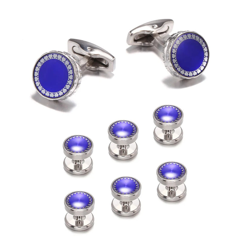 Tuxedo Collar Stud Set Cufflink 8pcs S27