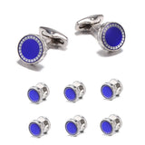 Tuxedo Collar Stud Set Cufflink 8pcs S27