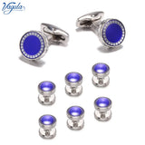 Tuxedo Collar Stud Set Cufflink 8pcs S27