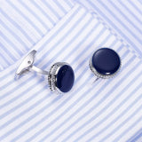 Enamel Gemelos Brass Cufflinks Classic Men Suit Shirt Cuff links