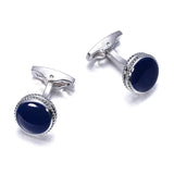 Enamel Gemelos Brass Cufflinks Classic Men Suit Shirt Cuff links