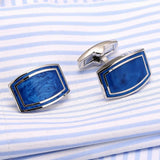 Classic Copper Men's Cuff links French Shirt Button Gemelos Enamel Cufflinks