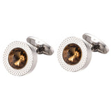 Copper Men's Cufflinks Gemelos Crystal Cuff links 670