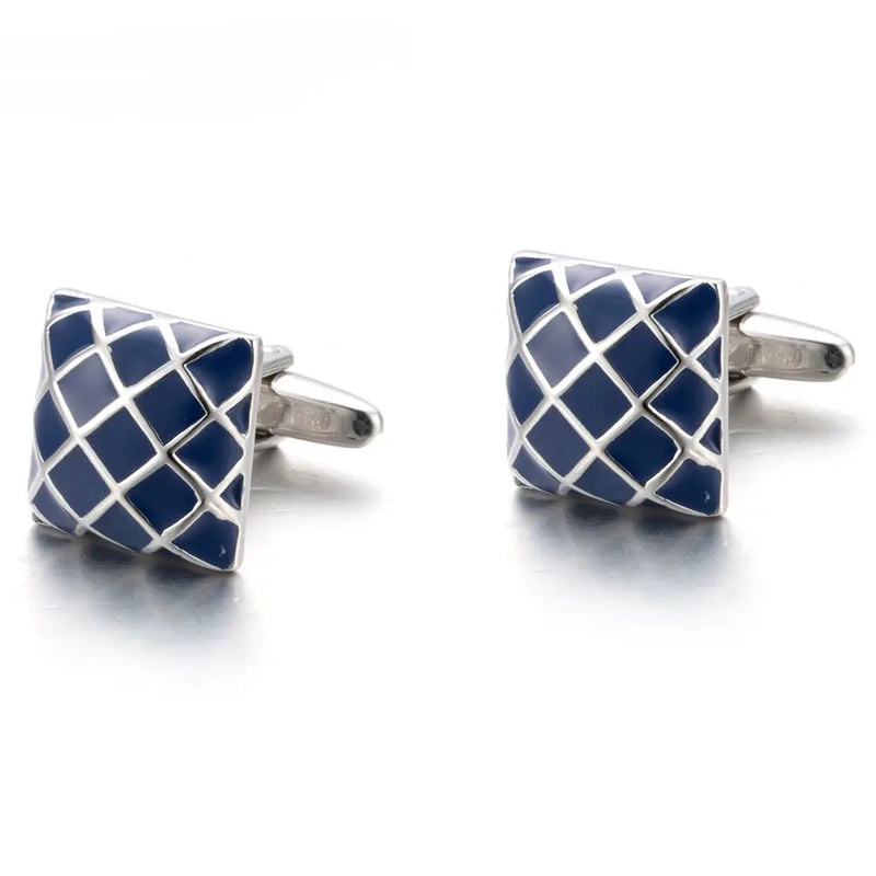 Classic Enamel Cufflink Shirt Gemelos Men Jewelry Button Cuff links