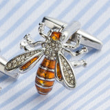 Bee Insect Funny Cufflinks Party Wedding Suit Shirt Gemelos Jewelry Buttons