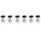 8PCS Tuxedo Collar Stud Sleeve Button Uniform Shirt Cuff links