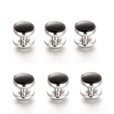8PCS Tuxedo Collar Stud Sleeve Button Uniform Shirt Cuff links