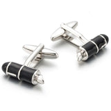 French Shirt Button Enamel Cufflinks