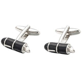 French Shirt Button Enamel Cufflinks
