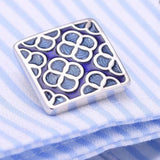 Copper Button Enamel Cufflinks Bonito Gemelos 291