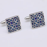 Copper Button Enamel Cufflinks Bonito Gemelos 291