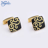 Enamel Flower Cufflinks French Shirt Buttons Top Bonito Gemelos Arrival