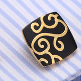 Enamel Flower Cufflinks French Shirt Buttons Top Bonito Gemelos Arrival