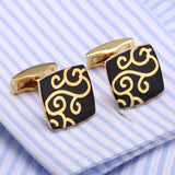 Enamel Flower Cufflinks French Shirt Buttons Top Bonito Gemelos Arrival