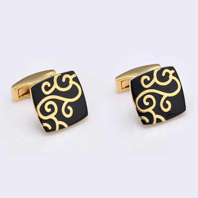 Enamel Flower Cufflinks French Shirt Buttons Top Bonito Gemelos Arrival