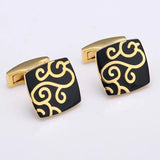 Enamel Flower Cufflinks French Shirt Buttons Top Bonito Gemelos Arrival