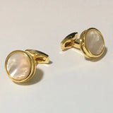 Pearl Gemelos French Shirt Cufflinks 637G
